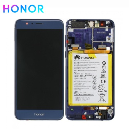 Ecran complet Honor 8 Bleu