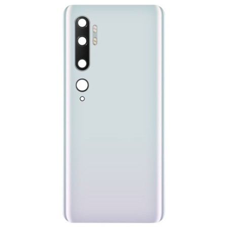 Vitre arrière pour Xiaomi Mi Note 10/10 Pro Blanche