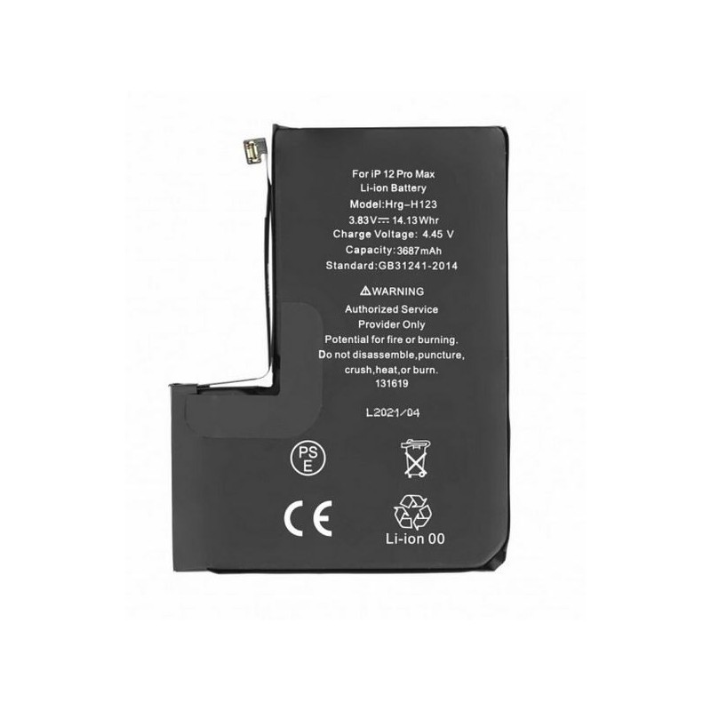 Batterie pour iPhone 12 Pro Max (Ti) + Adhésif offert