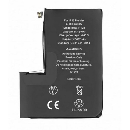 Batterie pour iPhone 12 Pro Max (Ti) + Adhésif offert