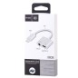 Adaptateur 2 Lightning 1 Jack Blanc