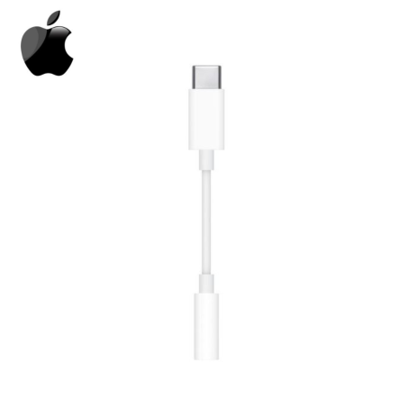 Adaptateur APPLE USB-C à mini-Jack 3,5mm Blanc