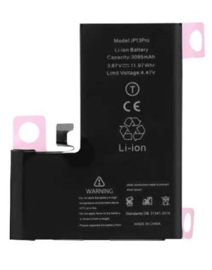 Batterie pour iPhone 13 Pro (Ti) + Adhésif offert