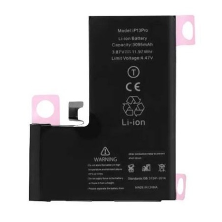 Batterie pour iPhone 13 Pro (Ti) + Adhésif offert