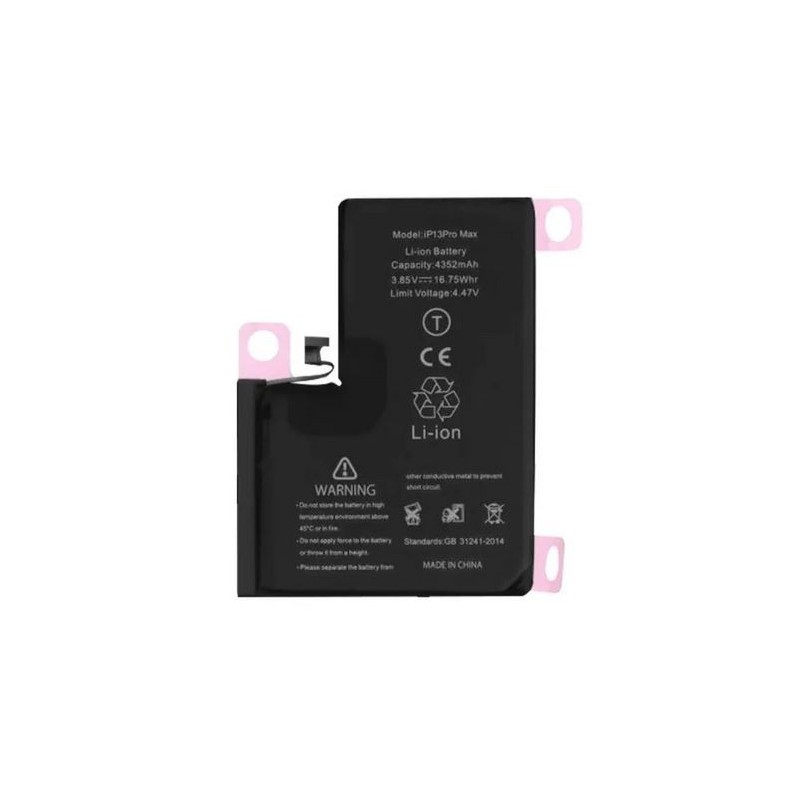 Batterie pour iPhone 13 Pro Max (Ti) + Adhésif offert