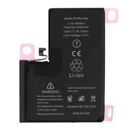 Batterie pour iPhone 13 Pro Max (Ti) + Adhésif offert