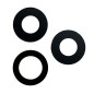 Lentilles Caméra arrière pour iPhone 13 Pro / 13 Pro Max (Lot de 3)