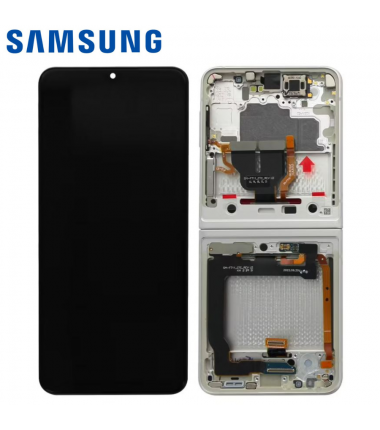 Ecran complet Samsung Galaxy Z Flip 3 5G (F711B) Crème