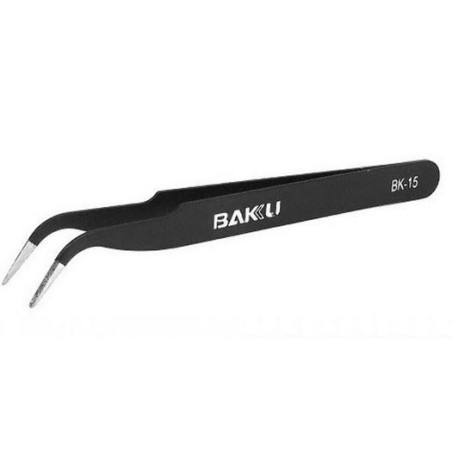 Pince de précision courbée Acier inoxydable BAKU BK-15
