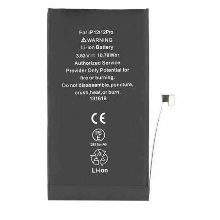 Batterie pour iPhone 12/12 Pro (Ti) + Adhésif offert