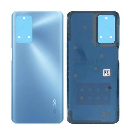Vitre arrière pour Oppo A16, A16s, A54s Bleu perlé
