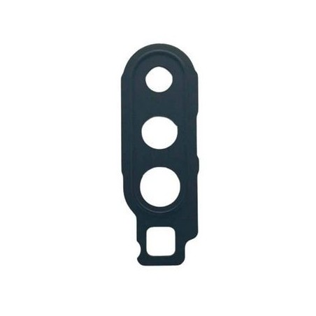 Vitre avec contour caméra arrière pour Samsung Galaxy A90 (A908B) Noir