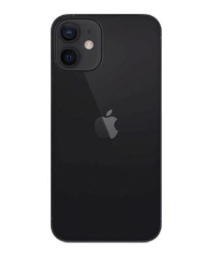Vitre arrière pour iPhone 12 Noir graphite