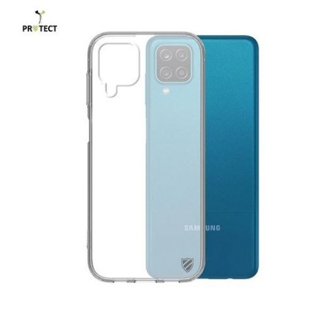 Coque Silicone PROTECT pour Samsung Galaxy A12/A12 Nacho Transparent