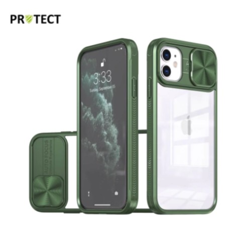 Coque de Protection IE PROTECT pour iPhone 12 Pro Max Vert Fonce