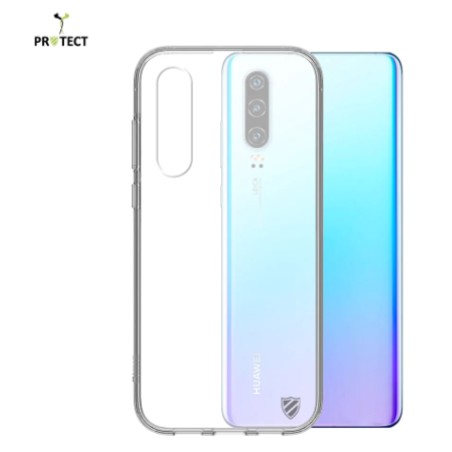 Coque Silicone PROTECT pour Huawei P30 Transparent