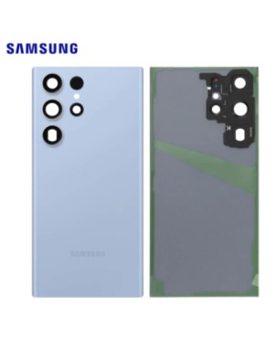 Vitre arrière Samsung Galaxy S23 Ultra (S918B) Bleu Ciel