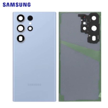 Vitre arrière Samsung Galaxy S23 Ultra (S918B) Bleu Ciel