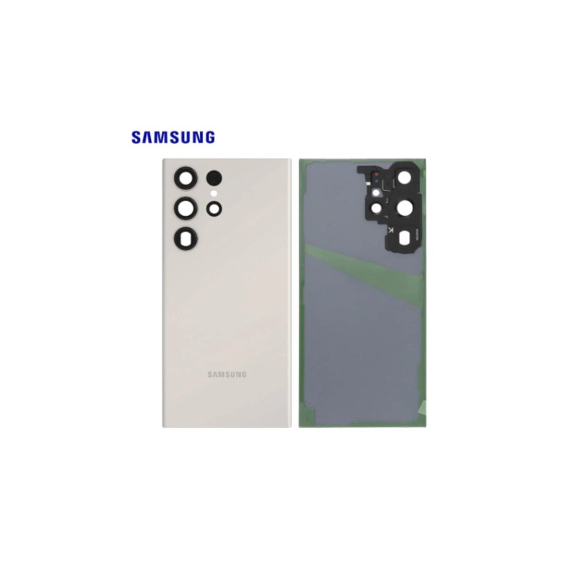 Vitre arrière Samsung Galaxy S23 Ultra (S918B) Crème
