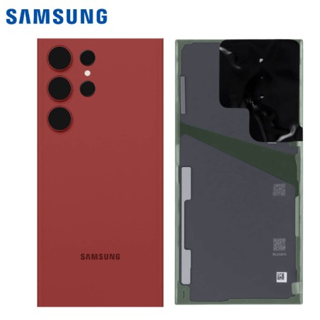 Vitre arrière Samsung Galaxy S23 Ultra (S918B) Rouge