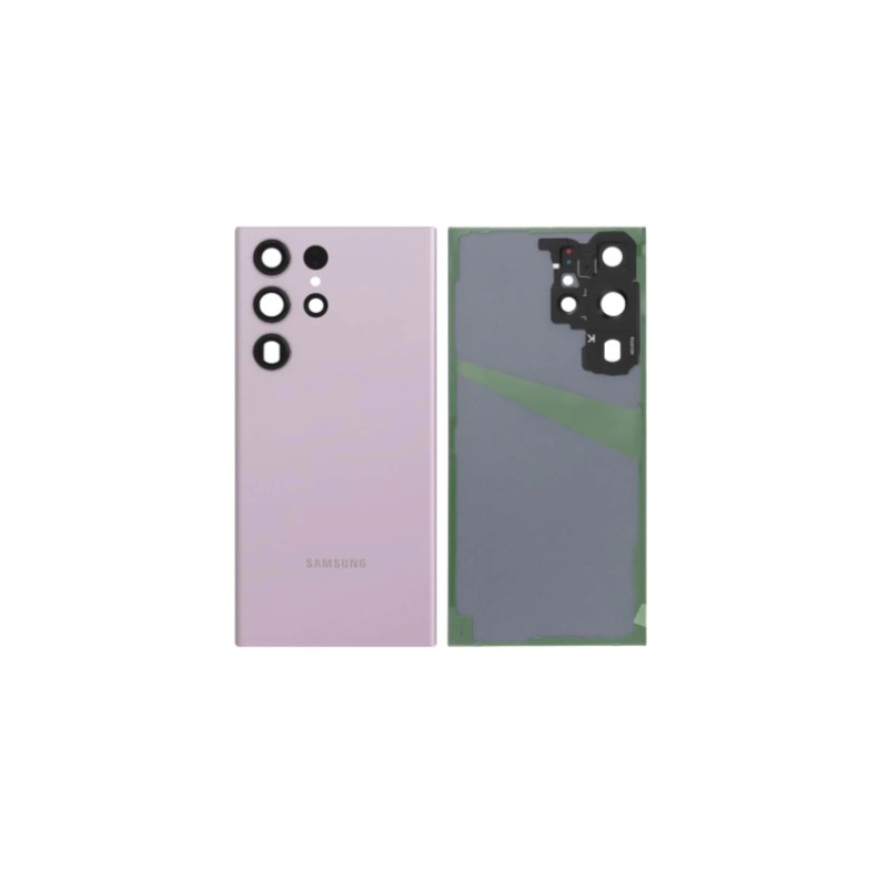 Vitre arrière pour Samsung Galaxy S23 Ultra (S918B) Lavande