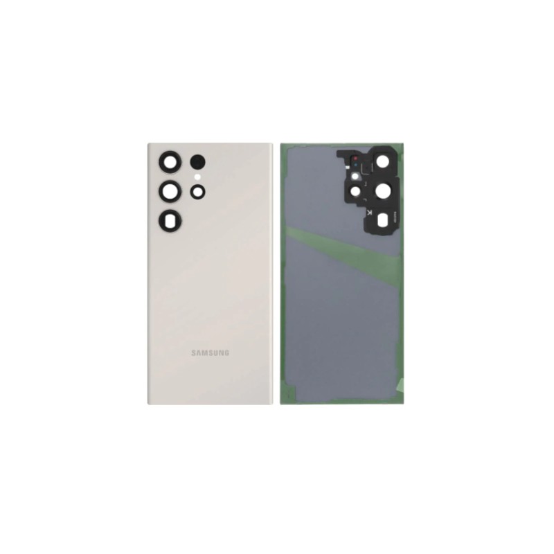 Vitre arrière pour Samsung Galaxy S23 Ultra (S918B) Crème