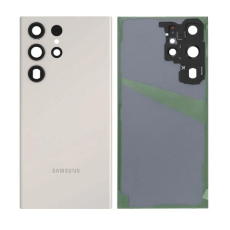 Vitre arrière pour Samsung Galaxy S23 Ultra (S918B) Crème