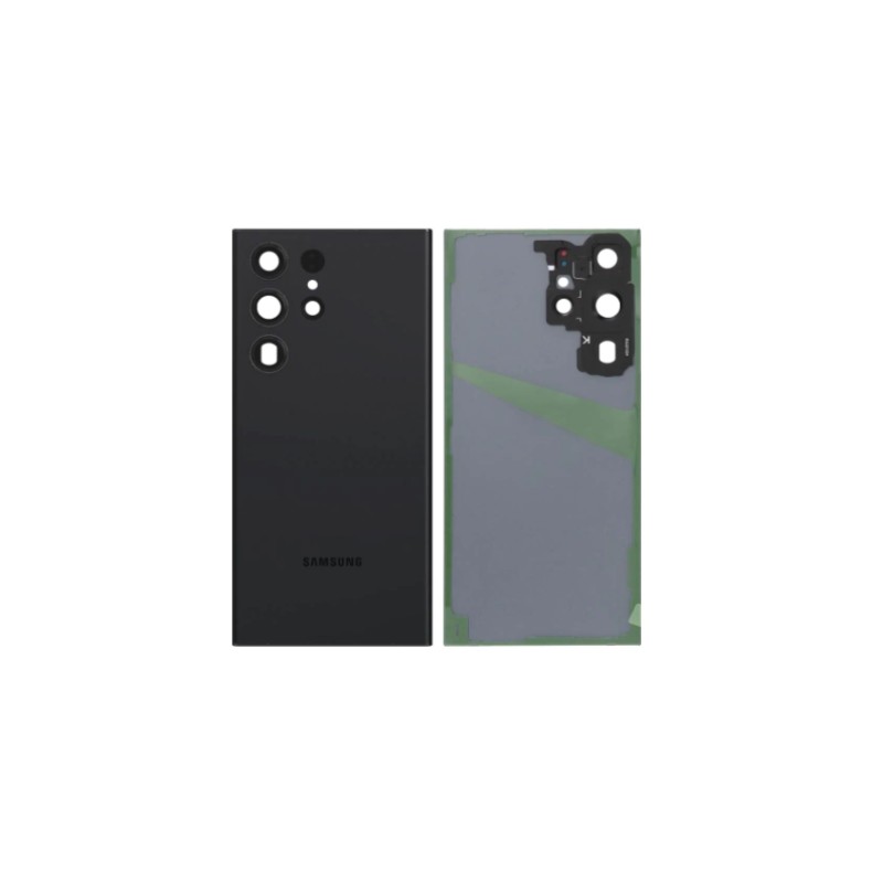 Vitre arrière pour Samsung Galaxy S23 Ultra (S918B) Noir