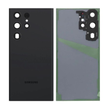 Vitre arrière pour Samsung Galaxy S23 Ultra (S918B) Noir