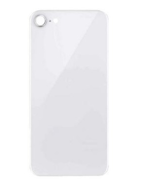 Vitre arrière "BIG HOLE" pour iPhone 8 / SE 2020 Blanc