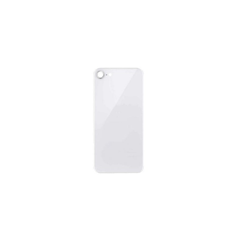 Vitre arrière "BIG HOLE" pour iPhone 8 / SE 2020 Blanc