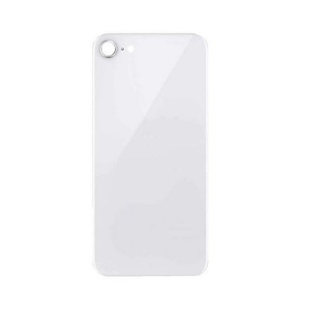 Vitre arrière "BIG HOLE" pour iPhone 8 / SE 2020 Blanc