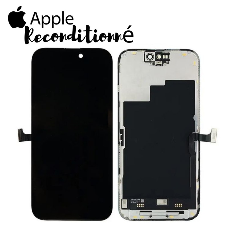 Ecran Original APPLE RECONDITIONNE iPhone 15 Pro Noir + Adhésif offert