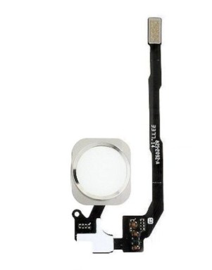 Bouton Home Complet pour iPhone 5S Blanc