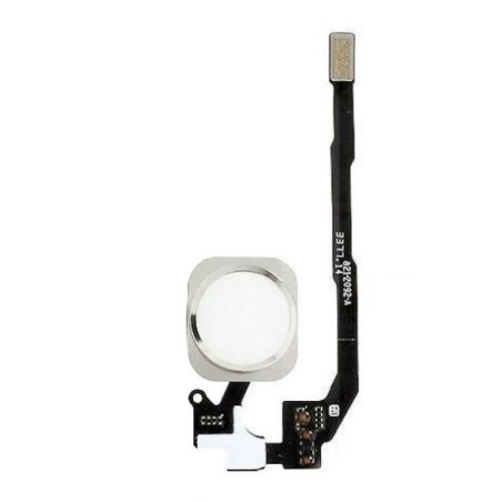 Bouton Home Complet pour iPhone 5S Blanc