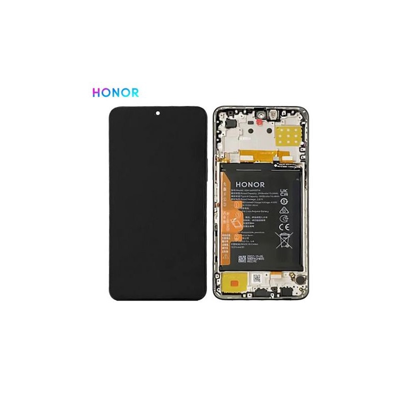 Ecran complet Honor X8 4G Noir Minuit