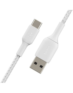 Câble BELKIN Tressé USB à Type-C 2m Blanc