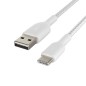 Câble BELKIN Tressé USB à Type-C 2m Blanc