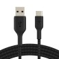 Câble BELKIN Tressé USB à Type-C 1m Noir