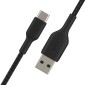 Câble BELKIN Tressé USB à Type-C 1m Noir