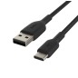 Câble BELKIN Tressé USB à Type-C 1m Noir