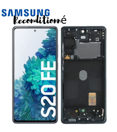 Ecran complet RECONDITIONNE Samsung Galaxy S20 FE 4G/5G (G780F/G781B) Bleu Navy