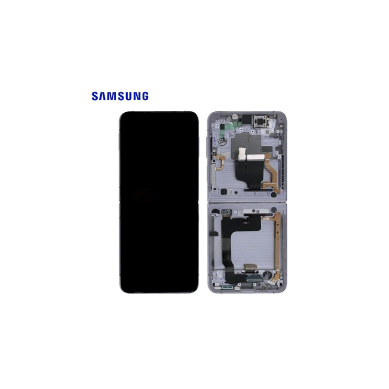 Ecran Samsung complet Galaxy Z Flip 4 (F721) Argent