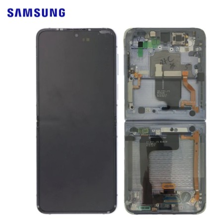 Ecran Samsung complet Galaxy Z Flip 4 (F721) Bleu