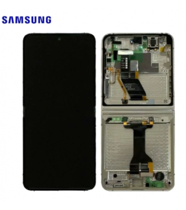 Ecran Samsung complet Galaxy Z Flip 5 5G (F731B) Creme