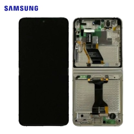 Ecran Samsung complet Galaxy Z Flip 5 5G (F731B) Creme