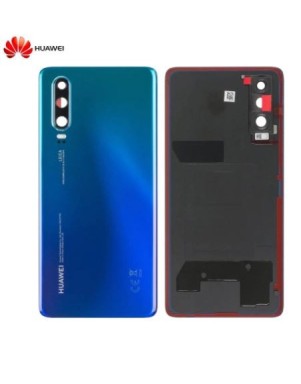 Vitre arrière Huawei P30 Bleu Aurora