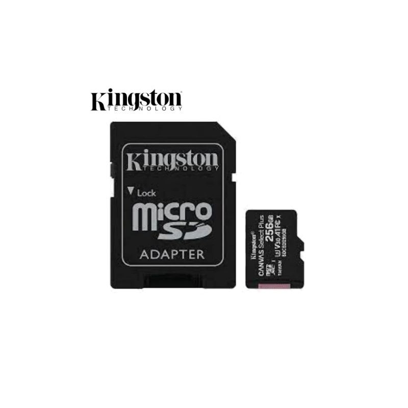 KINGSTON Canvas Select Plus microSD 256Go + Adaptateur