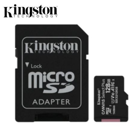 KINGSTON Canvas Select Plus microSD 128Go + Adaptateur