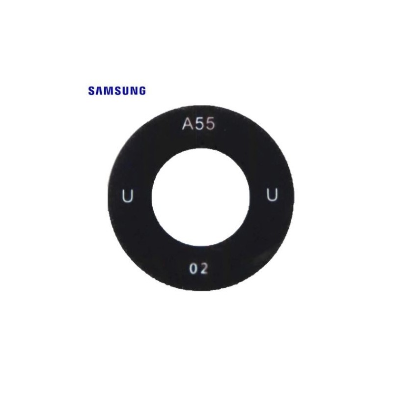Lentille caméra arrière Grand Angle Samsung Galaxy A35 5G (A536B), A55 5G (A556B) Noir